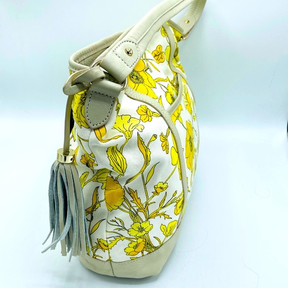 ISAAC MIZRAHI 👍DEAL DEAL DEAL famous designer LEATHER BRIGHT AND BEAUTIFUL 🤩BAG - Picture 6 of 17